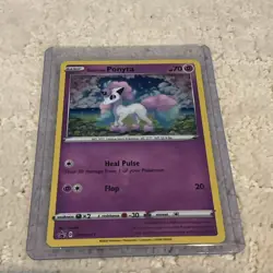 Galarian Ponyta SWSH013 Pokemon Black Star Promo Cosmos Holo HD SWIRL FART SWIRL - Image 1