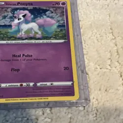 Galarian Ponyta SWSH013 Pokemon Black Star Promo Cosmos Holo HD SWIRL FART SWIRL - Image 3