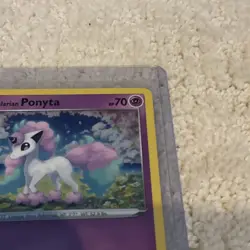 Galarian Ponyta SWSH013 Pokemon Black Star Promo Cosmos Holo HD SWIRL FART SWIRL - Image 4