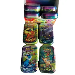 Pokemon TCG SV8.5 Prismatic Evolutions Mini Tin Display Factory Sealed Tins - Image 4