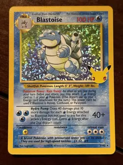 Pokemon Celebrations Blastoise 2/102 Classic Collection Holo Rare - Image 1