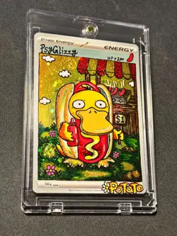 Pokemon Misty's Psyduck 193/182 SV10 Destined Rivals Hand Draw DIY Holo energy - Image 1