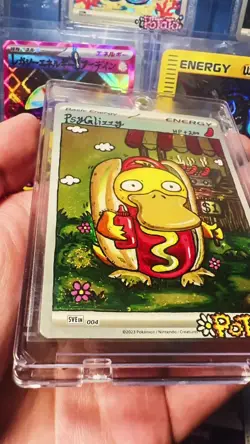 Pokemon Misty's Psyduck 193/182 SV10 Destined Rivals Hand Draw DIY Holo energy - Image 2