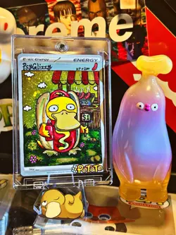 Pokemon Misty's Psyduck 193/182 SV10 Destined Rivals Hand Draw DIY Holo energy - Image 4