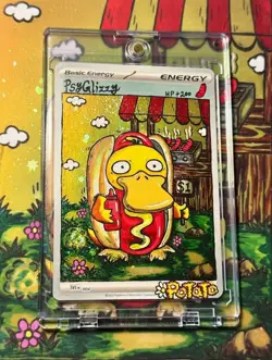 Pokemon Misty's Psyduck 193/182 SV10 Destined Rivals Hand Draw DIY Holo energy - Image 5