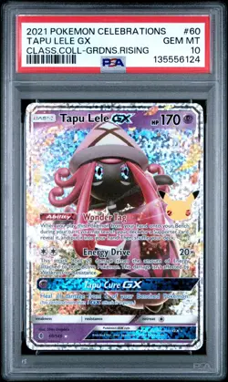 2021 Pokemon Celebrations Classic Collection Tapu Lele Gx #60/145 PSA 10 - Image 1