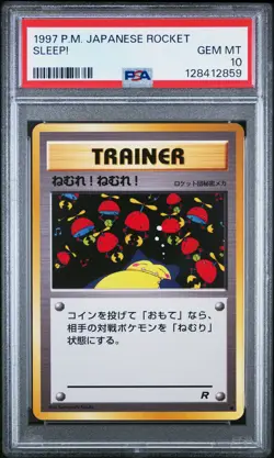 1997 POKEMON JPN ROCKET SLEEP! PSA 10 - Image 1
