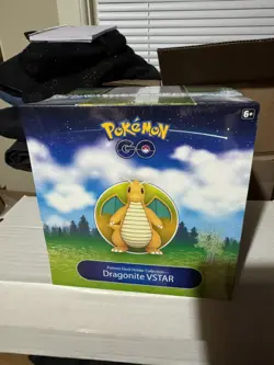 Pokemon Go Dragonite VSTAR Box Deck Holder Factory Sealed With Booster Packs - Image 1