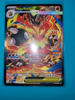 Carte Pokemon Mega roitiflam Ex alt 273/217 heros transcendants neuve FR - Image 3