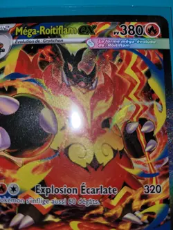Carte Pokemon Mega roitiflam Ex alt 273/217 heros transcendants neuve FR - Image 4