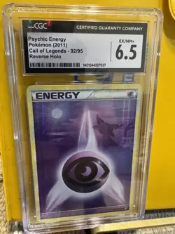 2011 Pokemon Call of Legends #92 Psychic Energy-Holo Crosshatch Play CGC 6.5 - Image 1