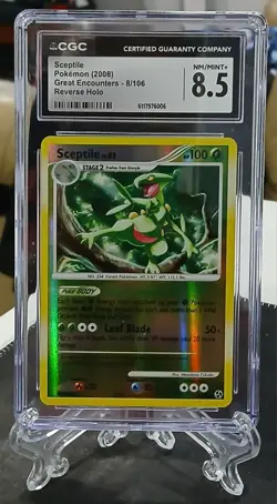 2008 Pokemon Great Encounters Sceptile #8 - Reverse Holo - CGC 8.5 NM/MINT+ - Image 1