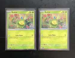 Pokemon Budew Premiere Ball League Stamped Asia Promo Cosmo Holo Lot of 2 #8 & 9 - Image 1