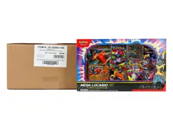 POKEMON MEGA LUCARIO EX FIGURE COLLECTION 6-BOX CASE - Image 1