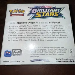 Pokemon TCG Sword & Shield Brilliant Stars Booster Box 36 Packs SEALED - Image 2