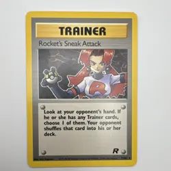 Pokemon Rocket's Sneak Attack Team Rocket Rare Trainer 72/82 Regular 2000 - Image 1