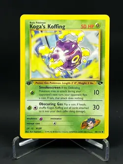 2- Pokemon Gym Challenge 1st Edition Koga's Koffing 48/132 Regular NM - Image 1