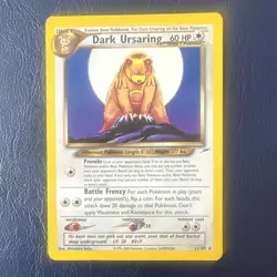 Pokemon Dark Ursaring Neo Destiny Rare 21/105 Regular - MP - Image 1