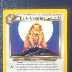 Pokemon Dark Ursaring Neo Destiny Rare 21/105 Regular - MP - Image 3