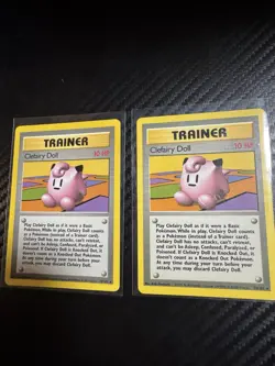 Pokemon TCG Clefairy Doll Base Set Trainer 70/102 Unlimited Rare LP - Image 1