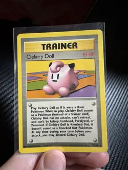 Pokemon TCG Clefairy Doll Base Set Trainer 70/102 Unlimited Rare LP - Image 3