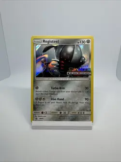 Registeel Holo Crimson Invasion Pokemon Prerelease Promo rare Near Mint SM75 - Image 2