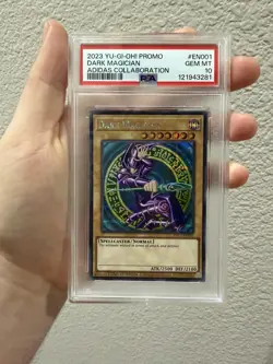 2023 Yu-gi-oh! Promo Dark Magician Adidas Collaboration ADC1-EN001 PSA 10 Gem MT - Image 1