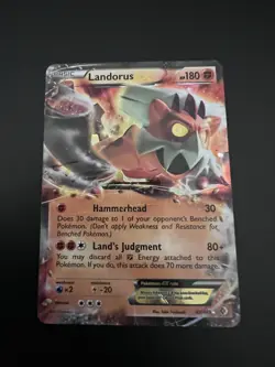 Landorus EX 89/149 B&W Boundaries Crossed 2012 Pokemon Card Ultra Rare HP - Image 1