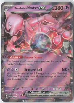 Team Rocket's Mewtwo ex Promo SV: Scarlet & Violet Promo Cards 205 NM - Image 1