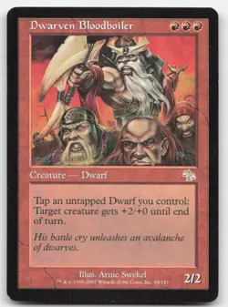 MTG Judgment #84 Dwarven Bloodboiler MP - Image 1
