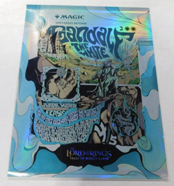MtG LORD OF THE RINGS Set Promotional Foil Poster Gandalf Magic The Gathering - Image 1