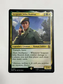 Sergeant John Benton Universes Beyond: Doctor Who Magic the Gathering MTG - Image 1