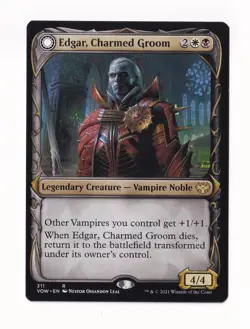 Magic the Gathering Crimson #311 Edgar, Charmed Groom / Edgar Markov's Coffin - Image 1