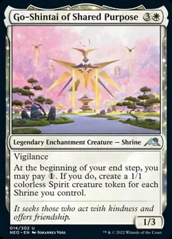 MTG Go-Shintai of Shared Purpose [Kamigawa: Neon Dynasty] Foil Near Mint Magic - Image 1