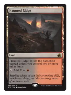 Haunted Ridge 263/277 MTG Innistrad Midnight Hunt NM Regular English - Image 1