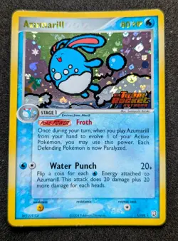 Pokemon TCG - Azumarill Holo 1/109 STAMPED- Ex Team Rocket Returns 2004 - Image 1