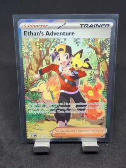 Pokemon Destined Rivals Ethan's Adventure 236/182 Special Illustration Rare - Image 1
