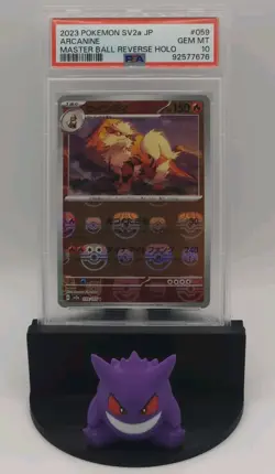 2023 Pokemon SV2a Japanese Arcanine 059/165 Master Ball Holo 151 PSA 10 GEM MINT - Image 2