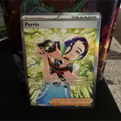 Pokemon Perrin Full Art Holo Trainer Special Illustration Rare 220/167 Sv06 - Image 1