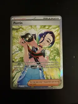 Pokemon Perrin Full Art Holo Trainer Special Illustration Rare 220/167 Sv06 - Image 2