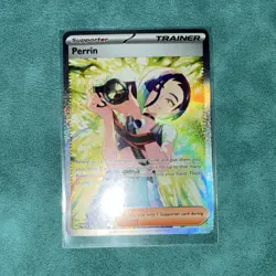 Pokemon Perrin Full Art Holo Trainer Special Illustration Rare 220/167 Sv06 - Image 4