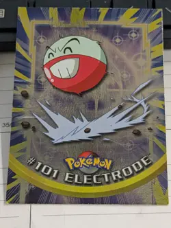 2000 Topps Pokemon TV #101 Electrode Silver Foil Blue Logo - Image 1