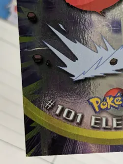 2000 Topps Pokemon TV #101 Electrode Silver Foil Blue Logo - Image 5