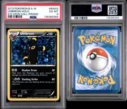 2013 POKEMON BLACK & WHITE PROMO #BW93 UMBREON-HOLO SYLVEON COLL-PROMO PSA 6 - Image 3