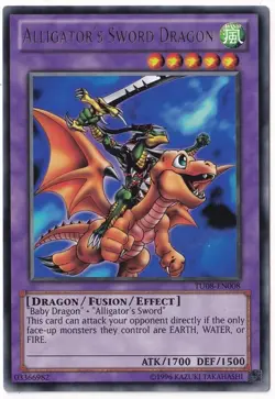 Alligator's Sword Dragon Yu-Gi-Oh! TU08-EN008 Rare - Image 1