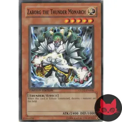 Yugioh Zaborg the Thunder Monarch GLD2-EN006 Common Limited Edition LP - Image 1