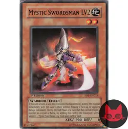Yugioh Mystic Swordsman LV2 SD5-EN013 Common 1st Edition LP - Image 1