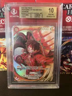 One Piece BGS 10 Monkey.D.Luffy #ST01-012 Oda Signed 1st Anniv 2023 Japanese - Image 1