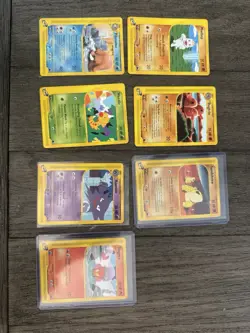 Pokemon TCG Piloswine, Machop, Weedle, Diglett & Haunter 7 Card Lot - Image 1