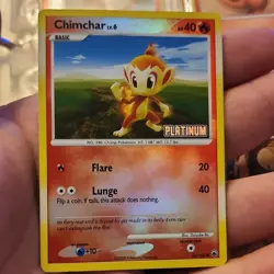 Pokemon Chimchar lv.6 Basic 40 HP Platinum Regular 56/100 TCG Card Stock - Image 1